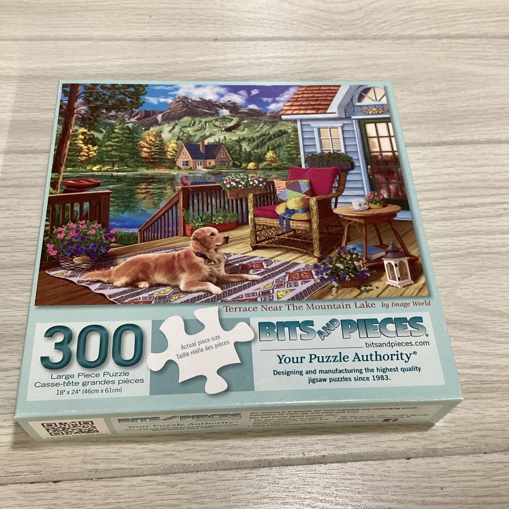 BITS & PIECES 300Pcs 18"x24" Image World Terrace Near Mtn Lake *Pcs Verified*